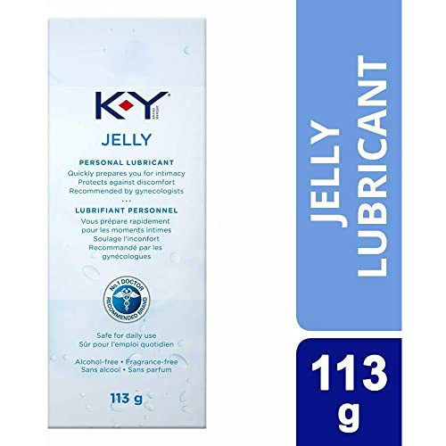 K-Y Jelly, Vaginal Lube Moisturizer and Personal Lubricant, Recommended by Gynecologists, 113 g (Packaging may vary)