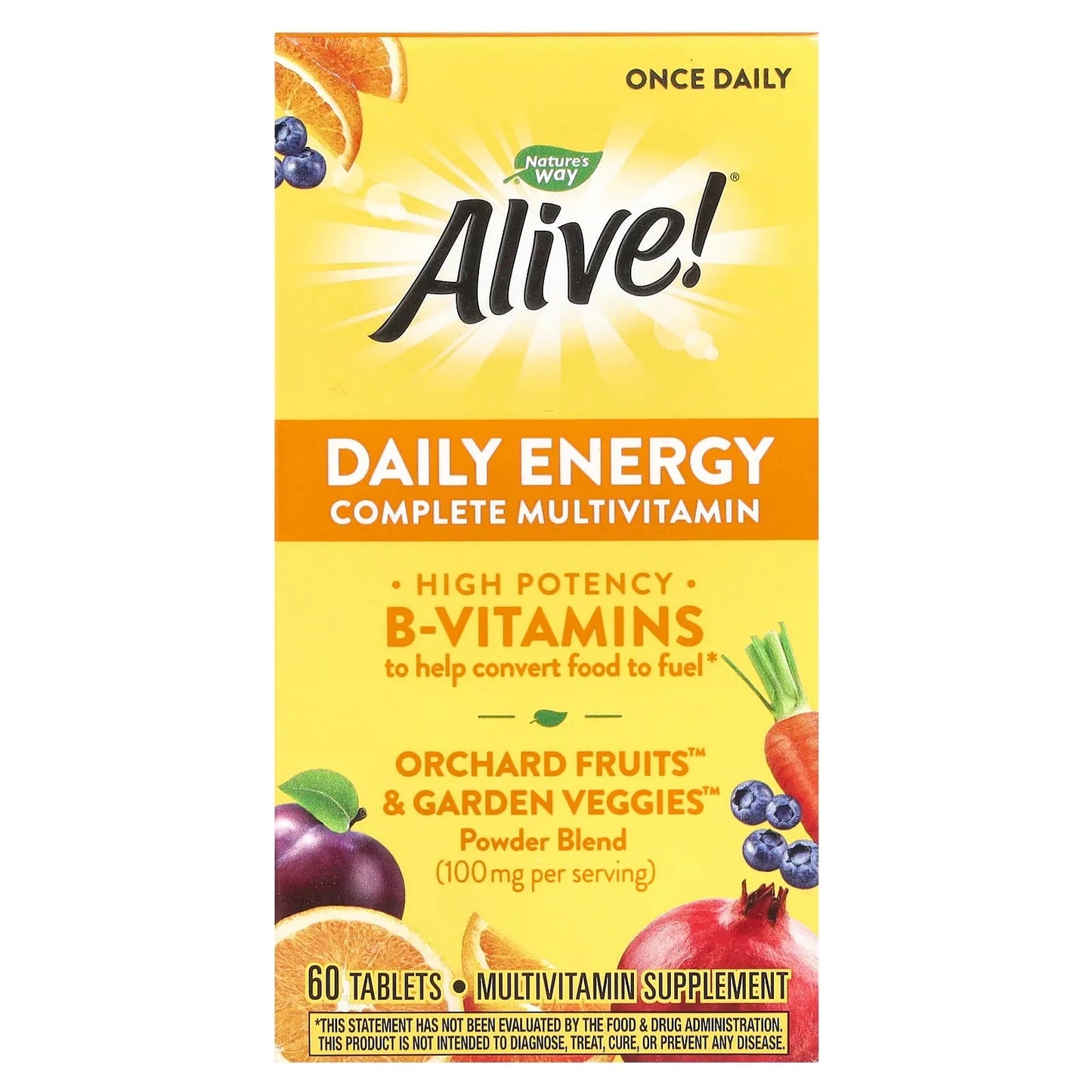 Nature's Way
Alive! Daily Energy, Complete Multivitamin, 60 Tablets