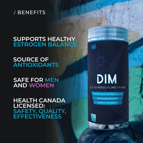 Hormone Balance & Immune Support: Natural 100mg DIM Capsules for Men & Women with Antioxidant Activity - 120 Capsules - VNDL Project