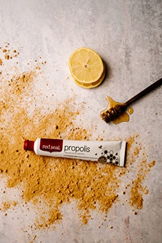 Red Seal Propolis Toothpaste – Toothpaste Made with 100% New Zealand Bee Propolis Extract, Anise, Peppermint, Eucalyptus Essential Oils - No Fluoride, No Preservatives, No Artificial Flavors or Colors