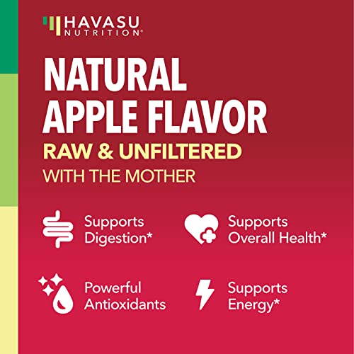 Organic Apple Cider Vinegar Gummies with The Mother | Metabolism Control & Detox to Boost Digestion | 60 Vegan & Non-GMO ACV Gummies | Tasty Natural Apple Flavor