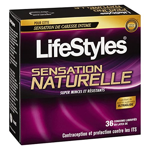 LifeStyles Natural Feeling Condoms, 36 Count, Packaging may vary