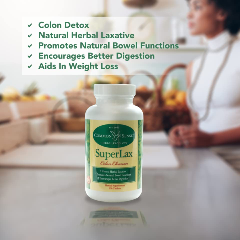 Pre-Order | Arrives in 5–10 Days – Common Sense Herbal Products SuperLax (270): Colon Cleanser