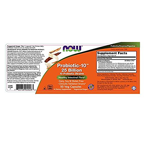 NOW Foods - Probiotic-10 25 Billion (3 X 50 Count)
