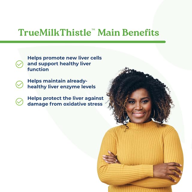 NatureCity TrueMilkThistle | Milk Thistle Supplement 525mg | Milk Thistle (80% silymarin) containing 420mg of Silymarin | Antioxidant Support | Liver Support Supplement | 60 Veggie Capsules