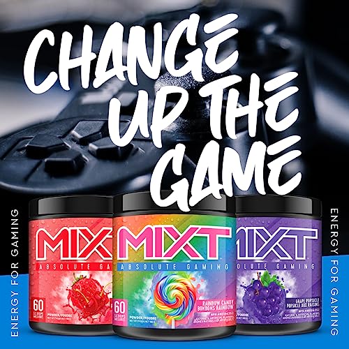 MIXT Energy Supplement, Designed for Energy and Focus, 8 Hour Energy Drink, No Sugar, No Calories, Awesome Taste, Gaming Energy, Keto Approved (60 Servings, Fruit Punch