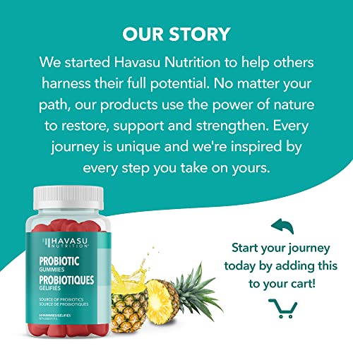 Probiotic Gummies for Adults | 1 Billion CFU Per Gummy | Shelf-Stable Bacillus Coagulans | Immunity, Gut & Gastrointestinal Health Support for Women & Men | Fruit Flavor | 60 Gummies | Gluten-Free