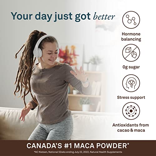 Organika Organic Maca and Cacao Powder- Gelatinized for Easy Absorption, Adaptogenic- 200g