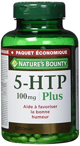 Nature's Bounty 5-HTP Pills and Supplement, Helps Promote Balanced Mood, 100mg, 120 Capsules