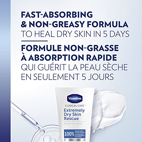 Vaseline Clinical Care Body Lotion healing moisturizing cream Extremely Dry Skin Rescue with moisturizing glycerin for 100% improvement of skin moisture 200 ml