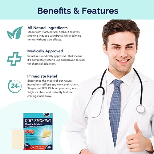 Quit Smoking Patches Step 3 - 7 mg, Quit Patches 30 Count- Stop Aid to Help Quit That Work, Transdermal System Patch - Delivered Over 24 Hours, Behavioral Support Program Information Included (Step3-30PC)