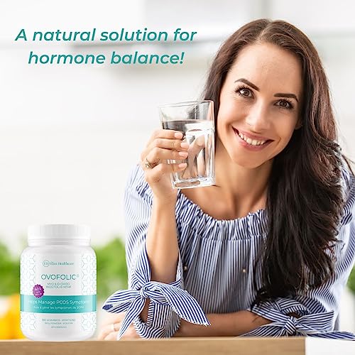 Ovofolic PCOS Supplement for Women - Boost Fertility, Hormonal Balance, and PCOS Support - Myo-Inositol, D-Chiro Inositol, Active Folate - High Potency PCOS Supplements (180 servings, 387g Jar)