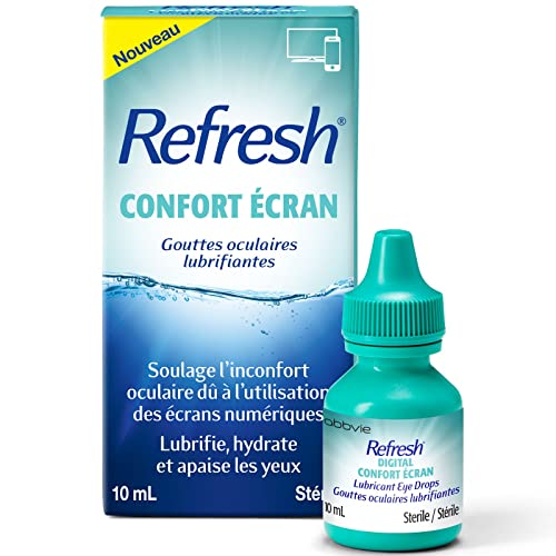 REFRESH Digital Eye Drops Ophthalmic Solution, Dry Eye Relief, Digital Screen Time, Digital Fatigue - 10ml