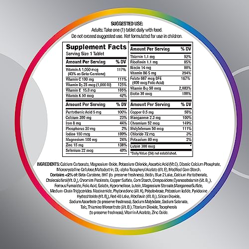 Pre-Order | Arrives in 5–10 Days –
Centrum Silver Women's Multivitamin for Women 50 Plus, Multivitamin/Multimineral Supplement with Vitamin D3, B Vitamins, Non-GMO Ingredients, Supports Memory and Cognition in Older Adults - 100 Ct