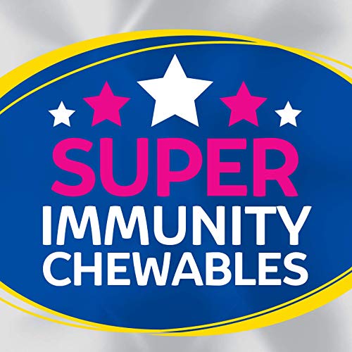 Pre-Order | Arrives in 5–10 Days – Culturelle Immune Defense Probiotic with Vitamin C, Vitamin D and Zinc + Elderberry, Non-GMO, 4-in-1 Immune Support for Kids Ages 3+*, Mixed Berry Chewables, 60 Count