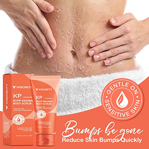 KP Bump Eraser Body Scrub, Exfoliating Body Scrub, Strawberry Legs Treatment, Exfoliating Body Wash, Body Scrubs for Women Exfoliation, Keratosis Pilaris Treatment