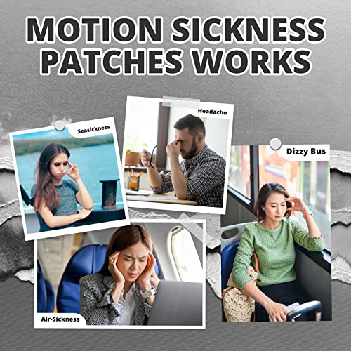 Motion Sickness Patches, Effective for Motion Sickness, Sea Sickness and Morning Sickness Relief, Better Than Motion Sickness Bands and Motion Sickness Glasses, Cruise Essentials.
