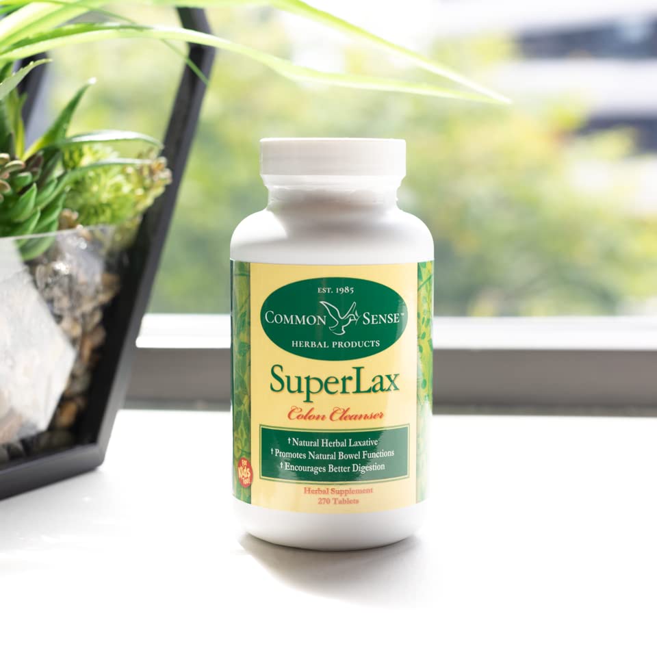 Pre-Order | Arrives in 5–10 Days – Common Sense Herbal Products SuperLax (270): Colon Cleanser