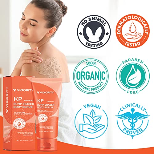 KP Bump Eraser Body Scrub, Exfoliating Body Scrub, Strawberry Legs Treatment, Exfoliating Body Wash, Body Scrubs for Women Exfoliation, Keratosis Pilaris Treatment