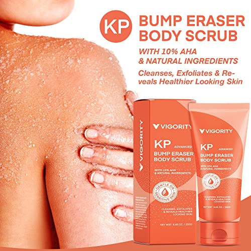 KP Bump Eraser Body Scrub, Exfoliating Body Scrub, Strawberry Legs Treatment, Exfoliating Body Wash, Body Scrubs for Women Exfoliation, Keratosis Pilaris Treatment