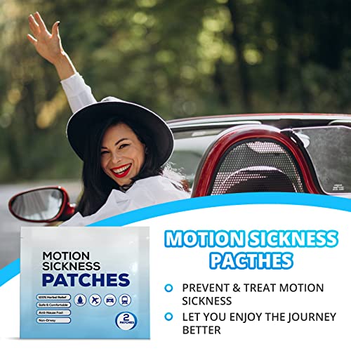 Motion Sickness Patches, Effective for Motion Sickness, Sea Sickness and Morning Sickness Relief, Better Than Motion Sickness Bands and Motion Sickness Glasses, Cruise Essentials.