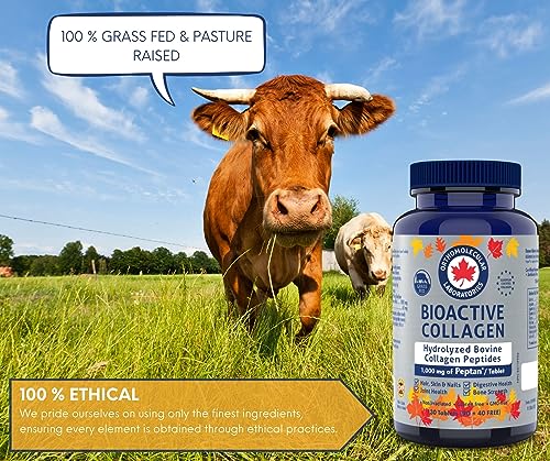 Beauty Collagen - Hydrolyzed Bovine Collagen Peptides 130 Tablets - 1,000mg of Peptan/Tablet - Orthomolecular Laboratories (Canada) - Research Based Advanced Formulas