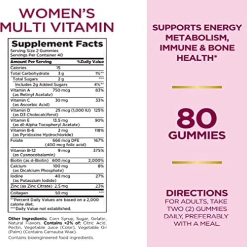 Nature's Bounty Women's Multivitamin, Helps Maintain Good Health, 70 Gummies