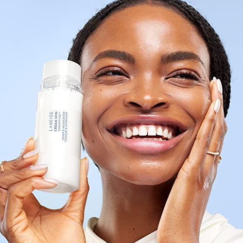 LANEIGE Mini Cream Skin Toner & Moisturizer: 2-in-1 Amino Acid Rich Liquid, Soothe, Hydrate, and Strengthen Skin's Moisture Barrier, 1.6 fl. oz.