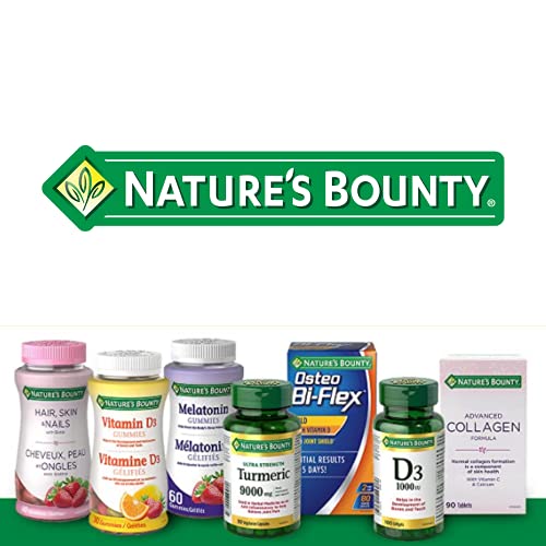 Nature's Bounty Vegetarian Non-GMO Vitamin D3, Vitamin D 1000 IU Supplement, Helps to Maintain Immune Function, 400 Tablets