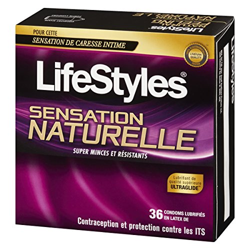 LifeStyles Natural Feeling Condoms, 36 Count, Packaging may vary