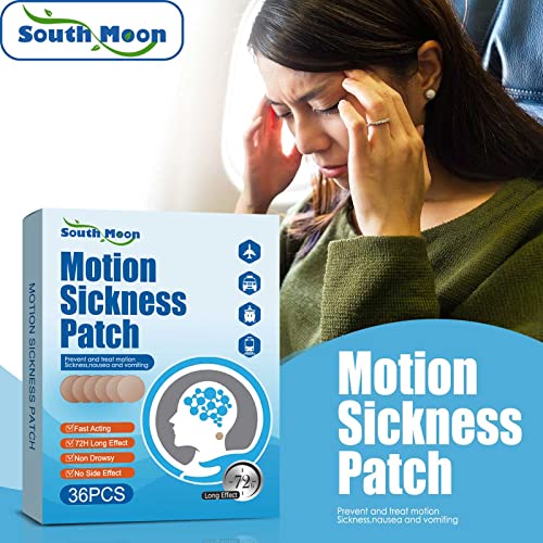 Motion Sickness Patch, 36 PCS Anti Nausea Patches, Sea Sickness Patch, Relieve Vomiting, Nausea, Fast Acting and No Side Effects