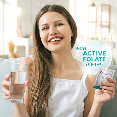 Ovofolic PCOS Supplement for Women - Boost Fertility, Hormonal Balance, and PCOS Support - Myo-Inositol, D-Chiro Inositol, Active Folate - High Potency PCOS Supplements (60 Servings, Sachets)