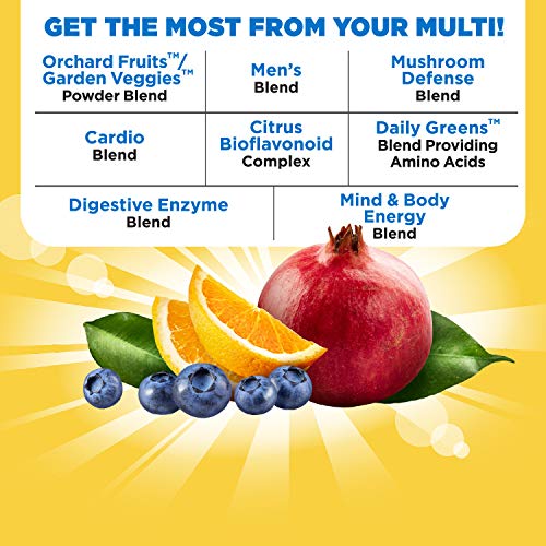 Nature's Way Alive! Men’s 50+ Daily Ultra Multivitamin, High Potency Formula, Supports Healthy Brain, Eyes & Heart*, with Methylated B12, Gluten-Free, 60 Tablets (Packaging May Vary)