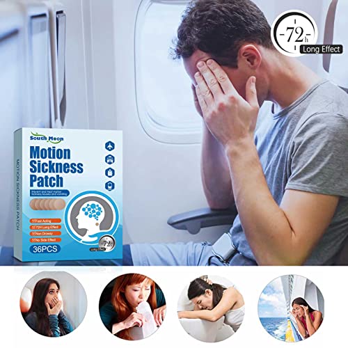 Motion Sickness Patch, 36 PCS Anti Nausea Patches, Sea Sickness Patch, Relieve Vomiting, Nausea, Fast Acting and No Side Effects