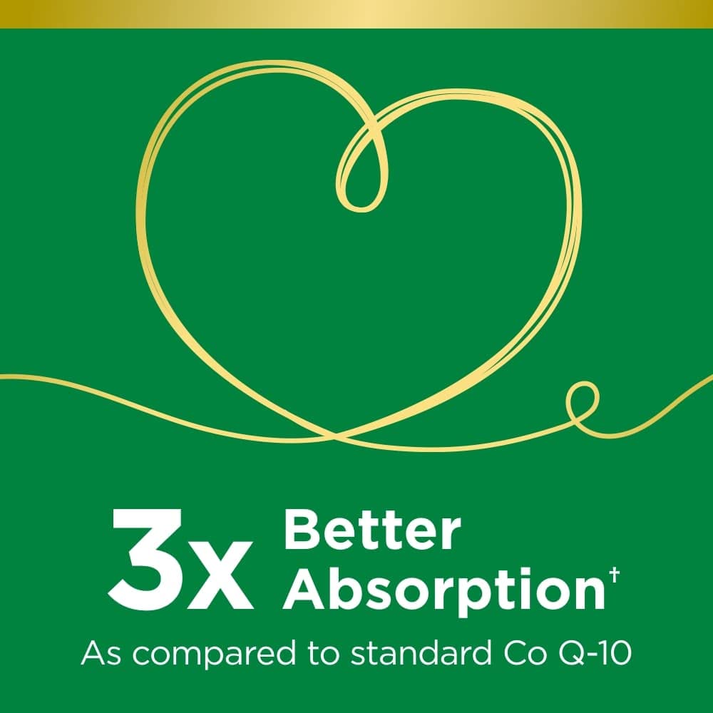 Nature's Bounty Advanced Triple Absorb Co Q-10, Heart Health, Rapid Release Softgels, 90 Ct