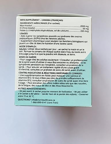 Ovofolic PCOS Supplement for Women - Boost Fertility, Hormonal Balance, and PCOS Support - Myo-Inositol, D-Chiro Inositol, Active Folate - High Potency PCOS Supplements (60 Servings, Sachets)