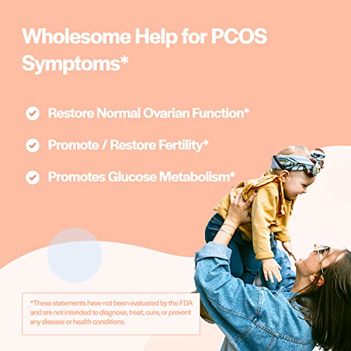 Myo-Inositol & D-Chiro Inositol Powder Capsule | Restore Ovarian Function and Promote Glucose Metabolism in Women with PCOS | 30-Day Supply | 120 Inositol PCOS Supplements for Women Caps