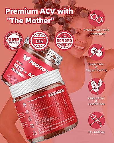 ProTKFU Keto Acv Gummies - Acv Keto Gummies for Weight Fat Management Loss Apple Cider Vinegar Gummies Advanced Weight Fat Management Loss Gummies for Detox Cleanse