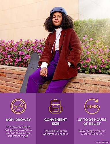 Pre-Order | Arrives in 5–10 Days – Allegra 24 Hour Allergy Medication, 120 mg, 30 Count Tablets, Non-Drowsy, Fast & Effective Multi-Symptom Relief, Relieves Runny Nose, Sneezing, Watery Eyes, Itchy Throat