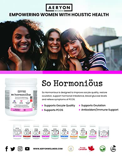 PCOS Supplement for Women by Aeryon Wellness | Canadian Made - 250g Powder | Fertility Supplements for Women with Myo-Inositol | Ovulation and Hormonal Support | Helps Normalize Ovarian Function