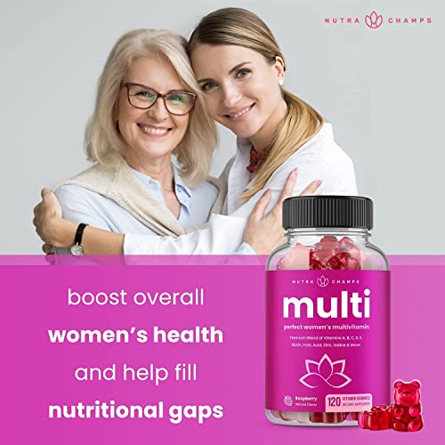 Multivitamins for Women | Womens Multivitamins Gummies | Bones, Brain, Heart, Immune & Energy Supplement | Womens Vitamins A, B, C, D, E, Biotin & Folic Acid | 120 Gummies (2 Pack)