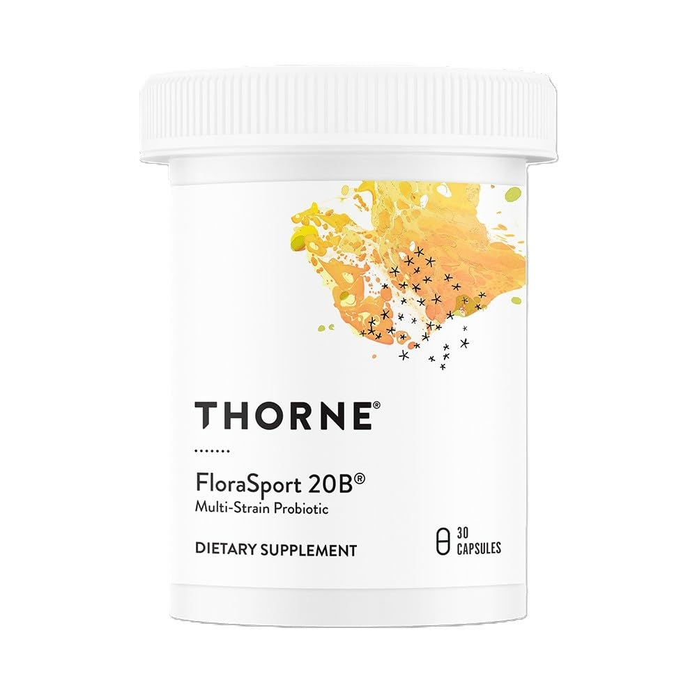 THORNE FloraSport 20B - Probiotic Supplement - Promotes Digestive Support, Gut Health, Immune Function and Occasional Diarrhea or Constipation* - NSF Certified for Sport - 30 Capsules - 30 Servings