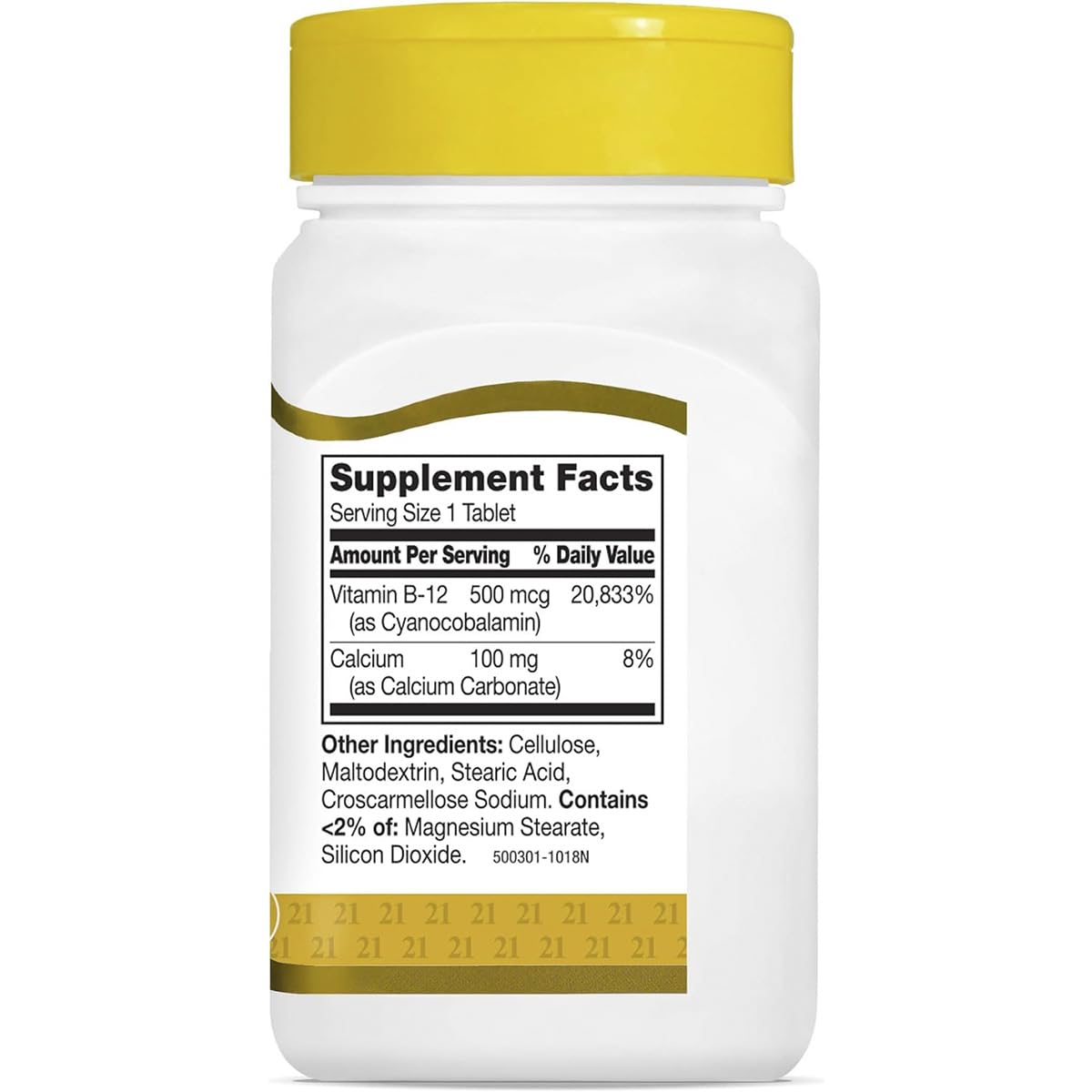 21st Century B-12 500 mcg Tablets, 110-Count (Pack of 2)