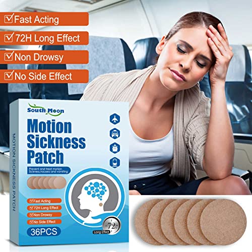 Motion Sickness Patch, 36 PCS Anti Nausea Patches, Sea Sickness Patch, Relieve Vomiting, Nausea, Fast Acting and No Side Effects