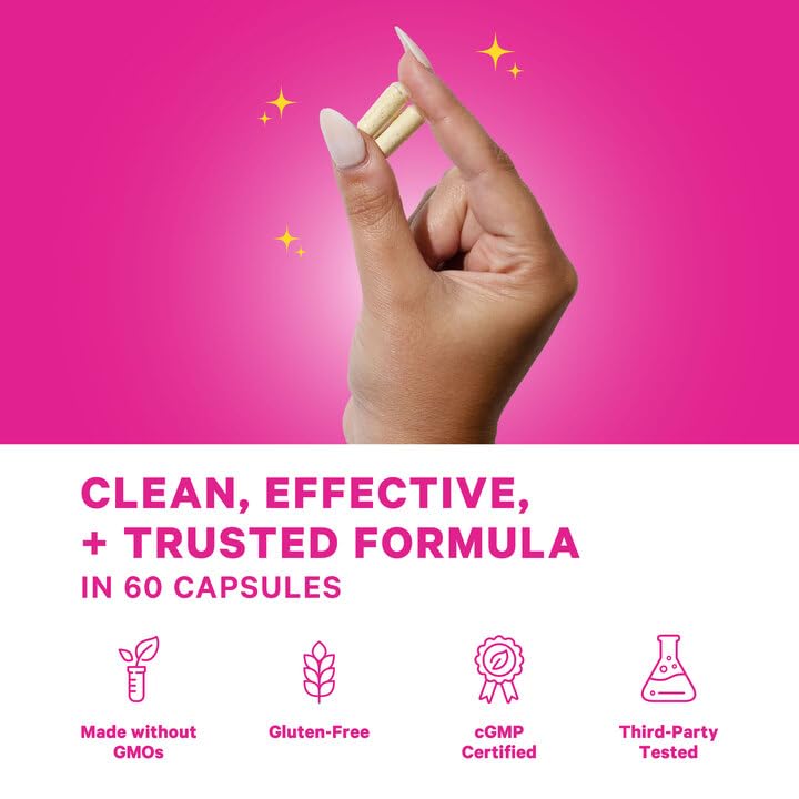 Pink Stork Total Postnatal Vitamin & DHA: Postpartum Multivitamin with Iron, B-Complex, & Folate, Breastfeeding Vitamins for Moms, Post Pregnancy Prenatal Vitamin, Women-Owned, 60 Capsules