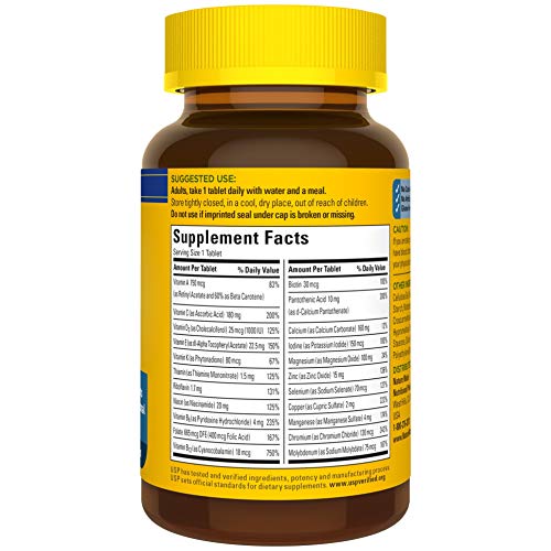 Nature Made Multivitamin For Him with No Iron, Mens Multivitamins for Daily Nutritional Support, Multivitamin for Men, 90 Tablets, 90 Day Supply