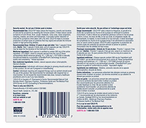 Pre-Order | Arrives in 5–10 Days – COLD-FX Extra Strength, Ginseng, Extract, Reduce Chance Cold and Flu, Support Immune System - 12 Capsules, 0.050 pound
