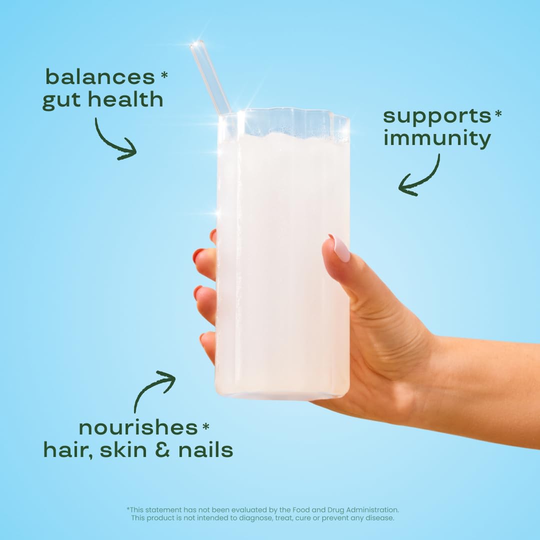 Pre-Order | Arrives in 5–10 Days –
Bloom Nutrition Bovine Colostrum Powder Packet, Gut Health, Immune Support, Hair Growth & Beauty Supplement, Gluten Free, Sugar Free | Unflavored, 15 Servings