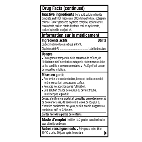 Refresh Optive Fusion Ophthalmic Solution, Dual-action Formula, Dry Eye Relief, Contact Lens Compatible, 10ml